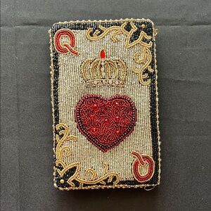 Mary Frances Regal Heart Beaded Bag